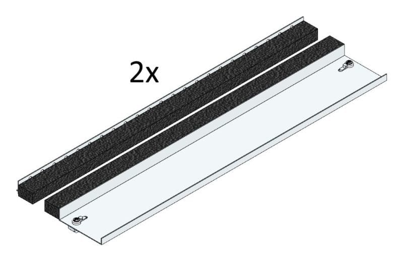 MEHLER - 2x Kabeleinführung m. Moosgummi oben,