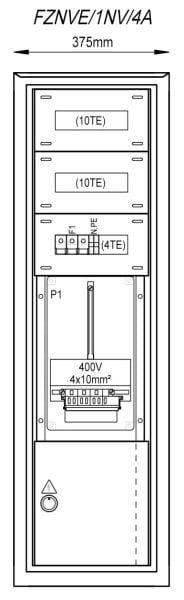 MEHLER - Freiluft-Zählerverteiler NÖ Netz,RAL7035