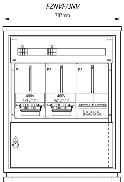 MEHLER - Freiluft-Zählerverteiler NÖ Netz,RAL7035