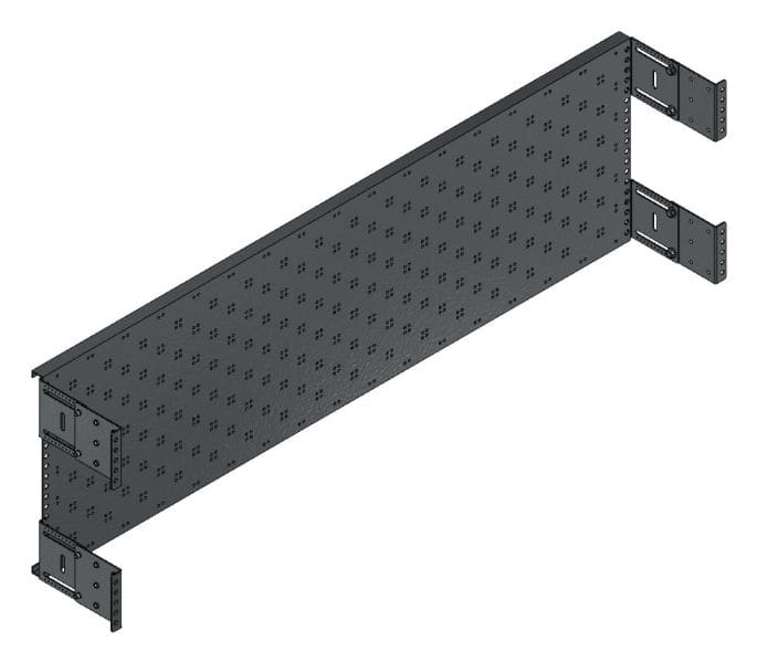 MEHLER - Grundpaneel gelocht Breite D, Höhe 250mm