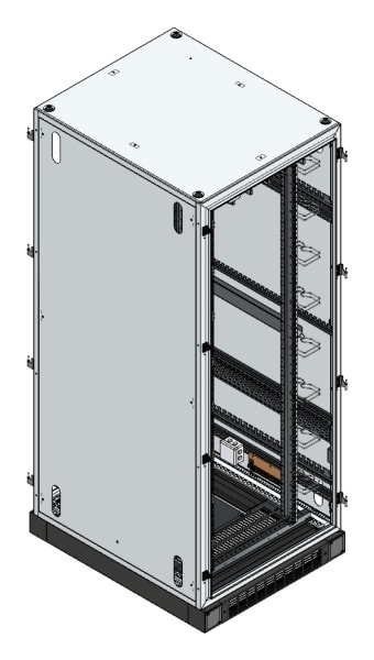 MEHLER - Prise Systemschrank Breite 800 x Tiefe 1000 x Höhe 2100mm