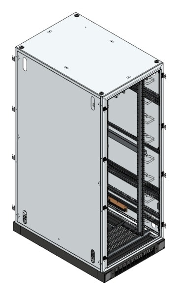 MEHLER - Prise Systemschrank Breite 800 x Tiefe 1200 x Höhe 2100mm