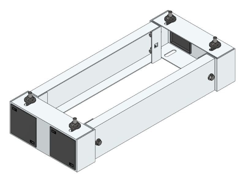 MEHLER - Standsockel f. Freiluftvert Breite B