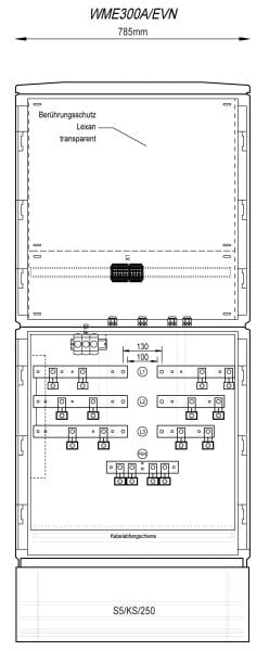 MEHLER - Wandlermessfeld NÖ Netz 300A,IP44