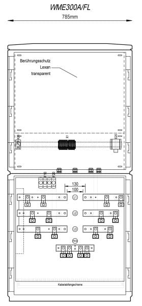 MEHLER - Wandlermessfeld NÖ Netz 300A,IP44