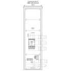 MEHLER - Anschluss-Schrank 1200A, Freiluft Alu