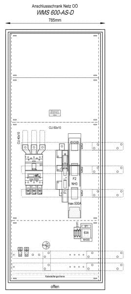 MEHLER - Anschluss-Schrank 600A