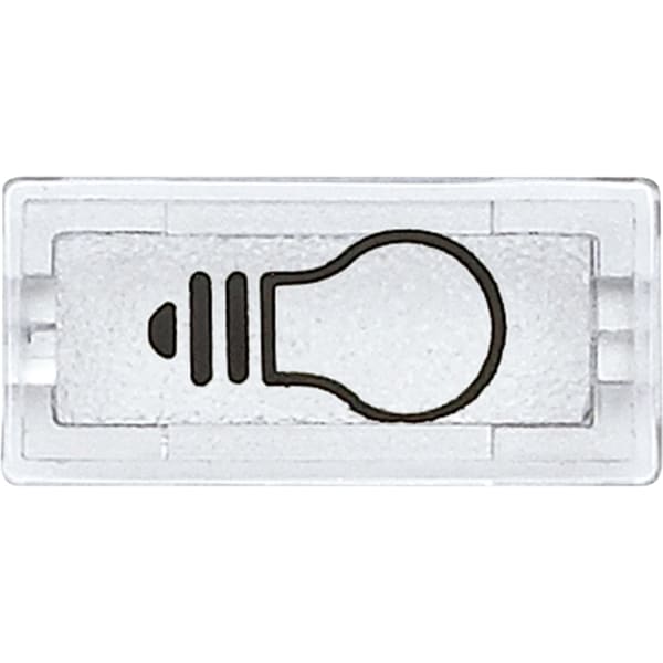 MERTEN - Symbole, rechteckig, Licht, glasklar