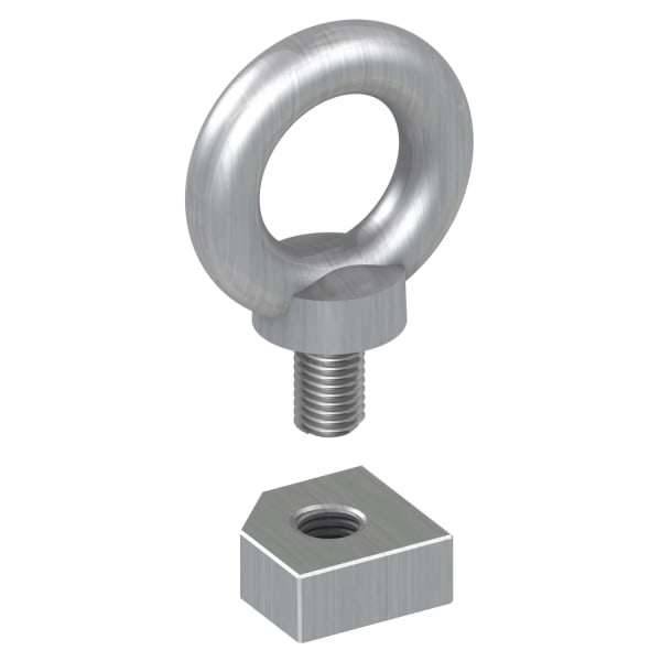 SAREL - Spacial SM-M12-Kranösen, Gussstahl, verzinkt, Verpackungseinheit: 4 Stück