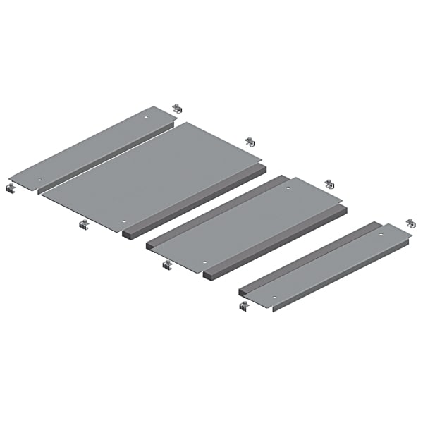 SAREL - Spacial SF-Kabeleinführungsplatte, 2 Kabeldurchf., Clipbefest., 600x600mm