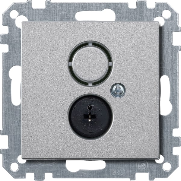 MERTEN - Lautsprecher-Steckdosen-Einsatz, aluminium, System M