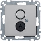 MERTEN - Lautsprecher-Steckdosen-Einsatz, aluminium, System M