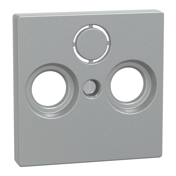MERTEN - Zentralplatte für Antennensteckdosen, aluminium, System M