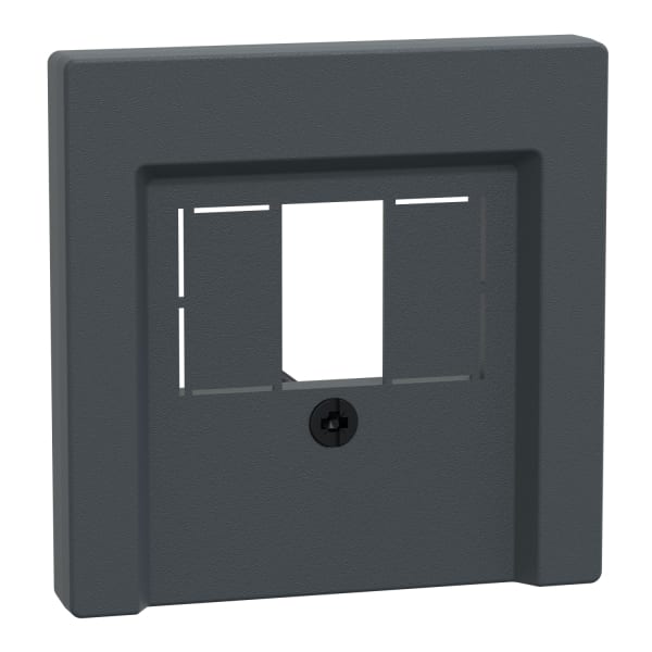 MERTEN - Zentralplatte für TAE/Audio/USB, anthrazit, System M
