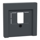 MERTEN - Zentralplatte für TAE/Audio/USB, anthrazit, System M