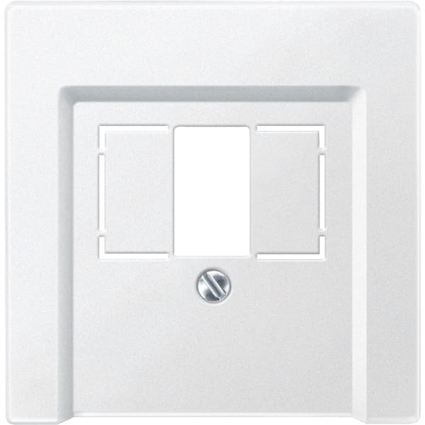 MERTEN - Zentralplatte für TAE/Audio/USB, polarweiß, System M