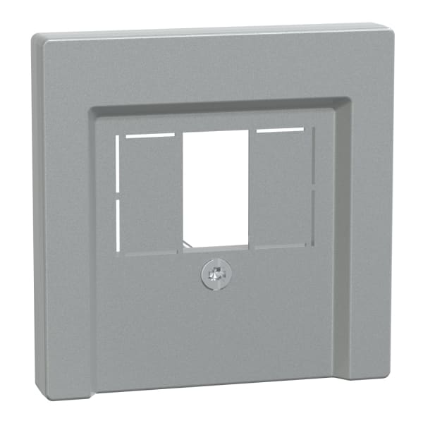 MERTEN - Zentralplatte für TAE/Audio/USB, aluminium, System M