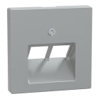 MERTEN - Zentralplatte für UAE-Einsatz, 2fach, aluminium, System M