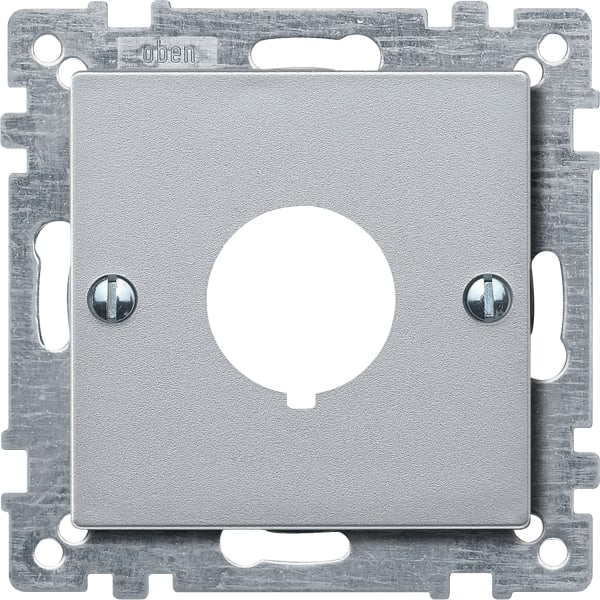 MERTEN - Zentralplatte für Befehlsgeräte, aluminium, System M
