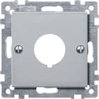MERTEN - Zentralplatte für Befehlsgeräte, aluminium, System M
