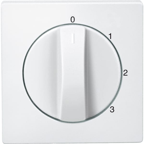 MERTEN - Zentralplatte für Dreistufen-Drehschalter, polarweiß, System M
