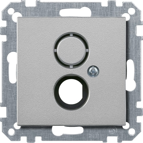 MERTEN - Zentralplatte für BNC/TNC-Buchse, aluminium, System M