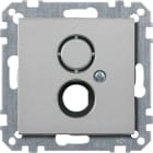 MERTEN - Zentralplatte für BNC/TNC-Buchse, aluminium, System M