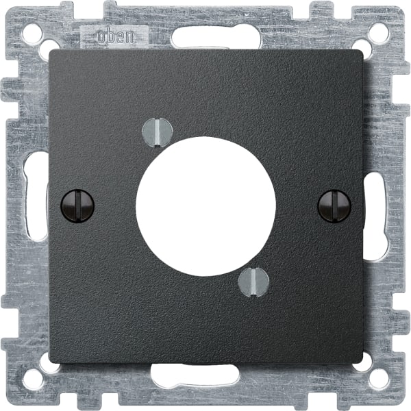 MERTEN - Zentralplatte für Audio-Steckverbinder XLR, anthrazit, System M