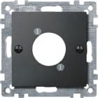 MERTEN - Zentralplatte für Audio-Steckverbinder XLR, anthrazit, System M