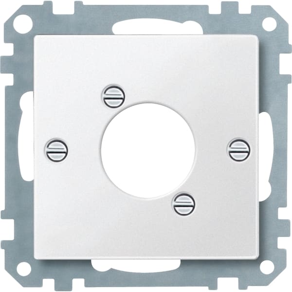 MERTEN - Zentralplatte für Audio-Steckverbinder XLR, polarweiß, System M