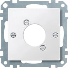MERTEN - Zentralplatte für Audio-Steckverbinder XLR, polarweiß, System M