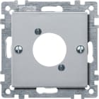 MERTEN - Zentralplatte für Audio-Steckverbinder XLR, aluminium, System M