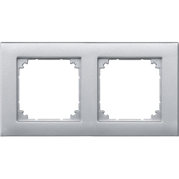 MERTEN - M-PLAN-Rahmen, 2fach, aluminium