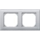 MERTEN - M-PLAN-Rahmen, 2fach, aluminium