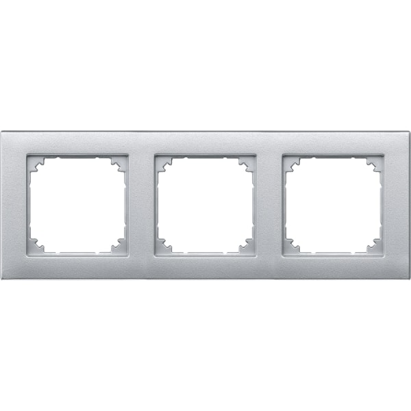 MERTEN - M-PLAN-Rahmen, 3fach, aluminium