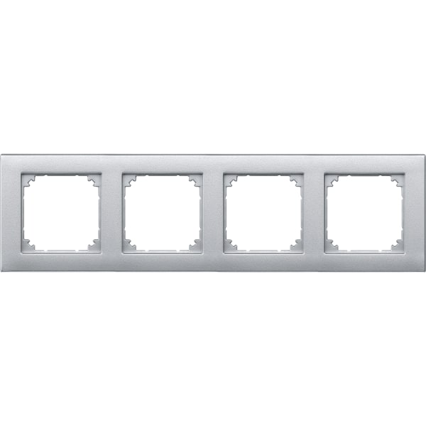 MERTEN - M-PLAN-Rahmen, 4fach, aluminium
