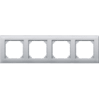 MERTEN - M-PLAN-Rahmen, 4fach, aluminium