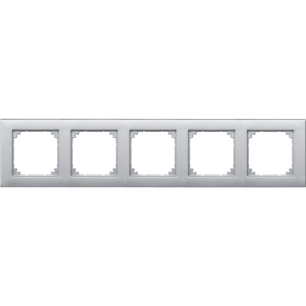 MERTEN - M-PLAN-Rahmen, 5fach, aluminium