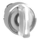 SCHNEIDER ELECTRIC - Leuchtwahlschalter Frontelement XB4, Metall, 22mm, weiß, für LED, 3 Stell., rast