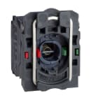 SCHNEIDER ELECTRIC - Lampenfassung+Befestigungsflansch, XB5, Kunststoff, ws, Lampe BA9s, 1S+1Ö, 250V