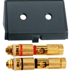 MERTEN - Einschub m. High-End Lautsprecher-Steckv., schwarz,Sys. M,Sys. Design,Sys. Fl.