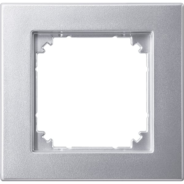 MERTEN - M-PLAN II-Rahmen, 1fach, bündiger Einbau, aluminium