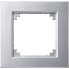MERTEN - M-PLAN II-Rahmen, 1fach, bündiger Einbau, aluminium