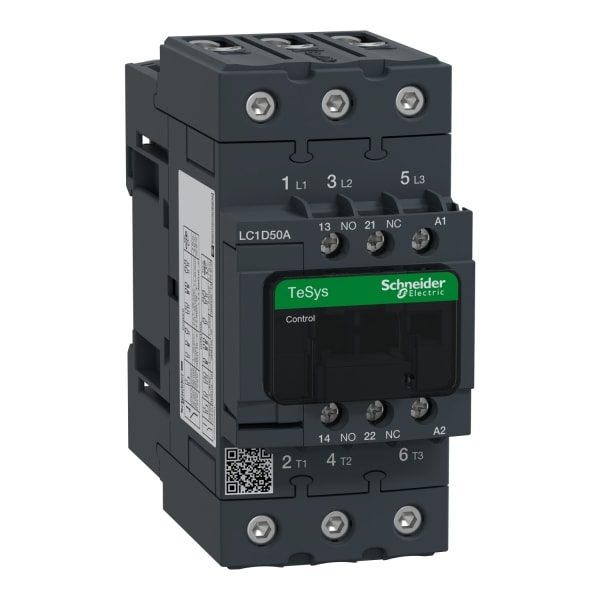 SCHNEIDER ELECTRIC - Leistungsschütz, 3p+1S+1Ö, 22kW/400V/AC3, 50A, Spule 230V 50/60Hz
