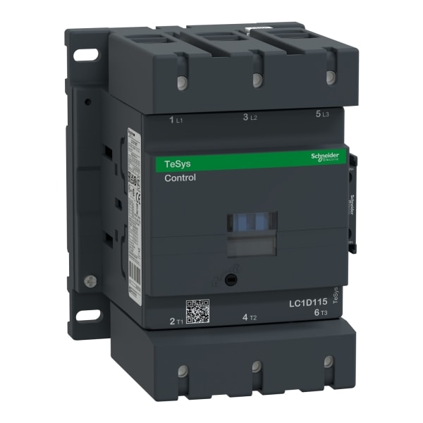 SCHNEIDER ELECTRIC - Leistungsschütz, 3p+1S+1Ö, 55kW/400V/AC3, 115A, Spule 115V 50/60Hz