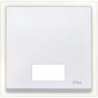 MERTEN - Wippe mit rechteckigem Symbolfenster IP44, polarweiß, System M