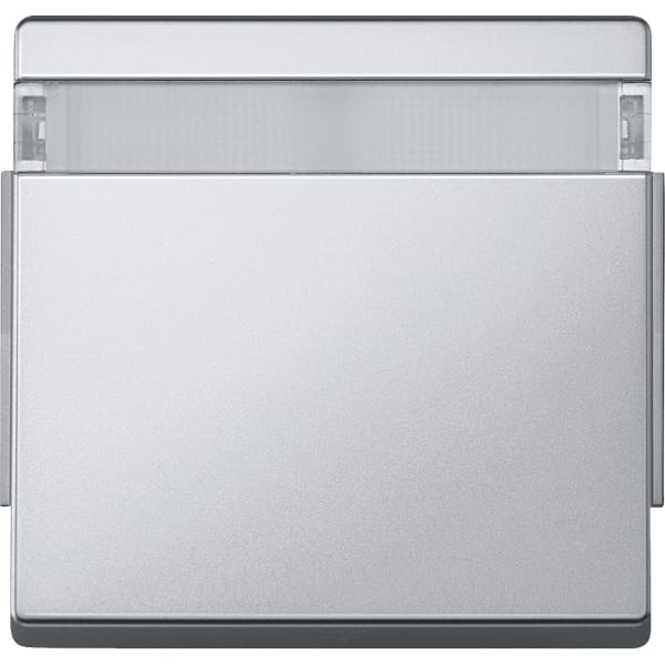 MERTEN - Wippe mit Schriftfeld, aluminium, AQUADESIGN