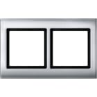 MERTEN - AQUADESIGN-Rahmen, 2fach, aluminium
