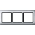 MERTEN - AQUADESIGN-Rahmen, 3fach, aluminium