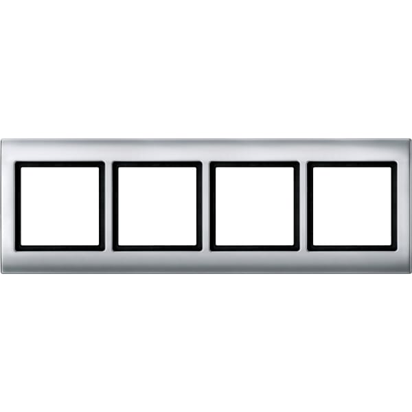 MERTEN - AQUADESIGN-Rahmen, 4fach, aluminium